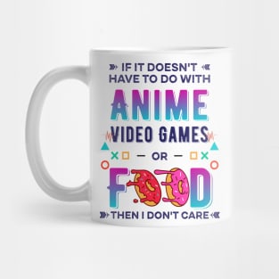 Anime Video Game or Food,  Pc Gaming Lovers Mug